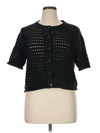 Pre-owned Jcrew Cardigan Sweater In Black