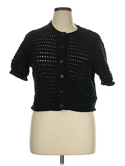 Pre-owned Jcrew Cardigan Sweater In Black