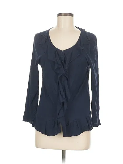 Pre-owned Jcrew Cardigan Sweater In Blue