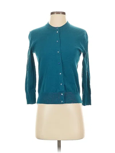 Pre-owned Jcrew Cardigan Sweater In Blue