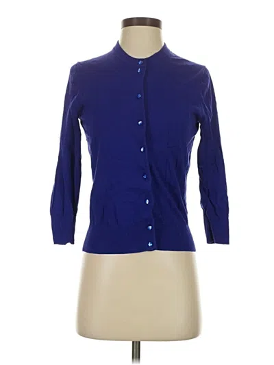 Pre-owned Jcrew Cardigan Sweater In Blue