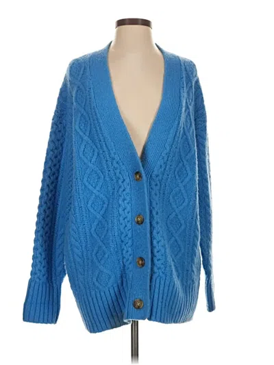 Pre-owned Jcrew Cardigan Sweater In Blue