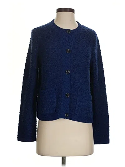 Pre-owned Jcrew Cardigan Sweater In Blue