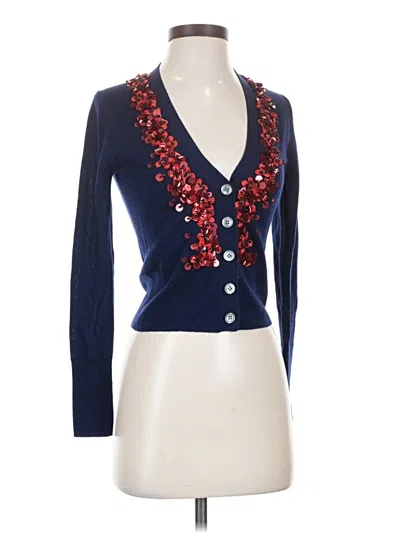 Pre-owned Jcrew Cardigan Sweater In Blue