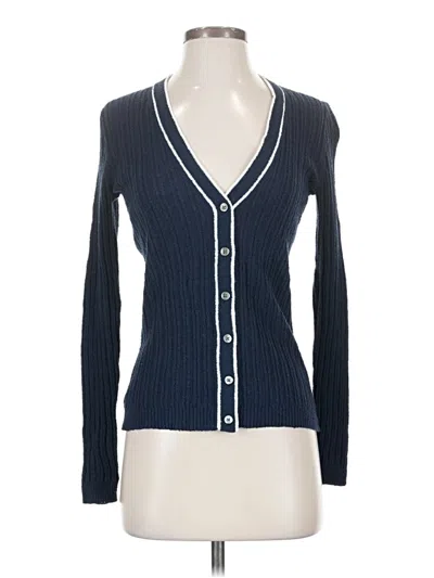 Pre-owned Jcrew Cardigan Sweater In Blue