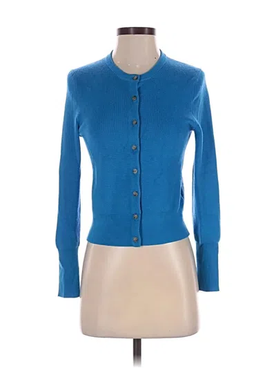 Pre-owned Jcrew Cardigan Sweater In Blue