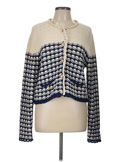 Pre-owned Jcrew Cardigan Sweater In Blue