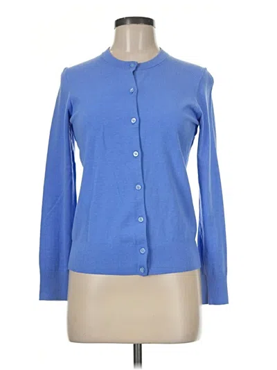 Pre-owned Jcrew Cardigan Sweater In Blue