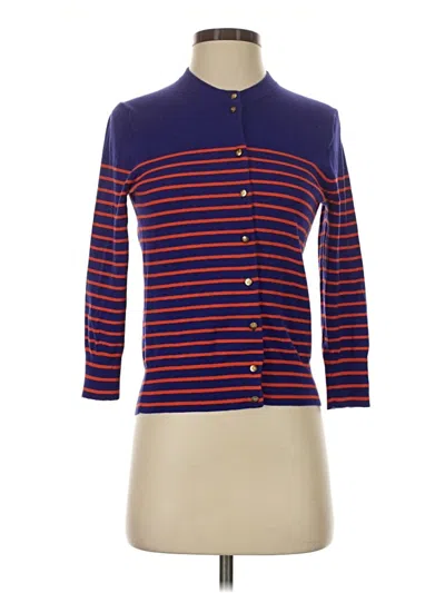 Pre-owned Jcrew Cardigan Sweater In Blue