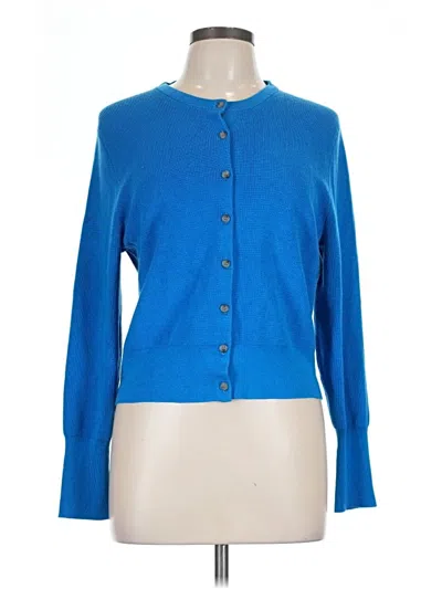 Pre-owned Jcrew Cardigan Sweater In Blue