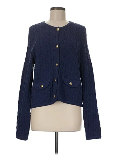 Pre-owned Jcrew Cardigan Sweater In Blue