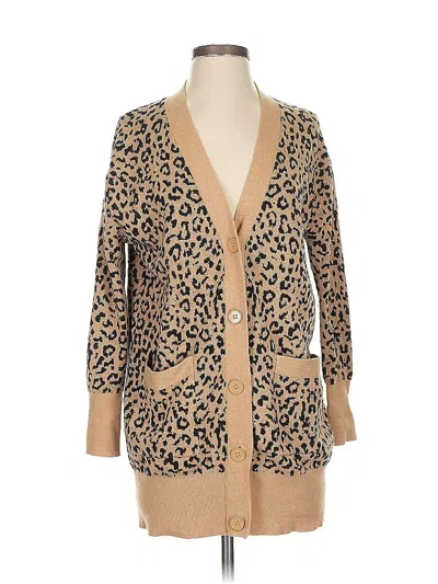 Pre-owned Jcrew Cardigan Sweater In Brown