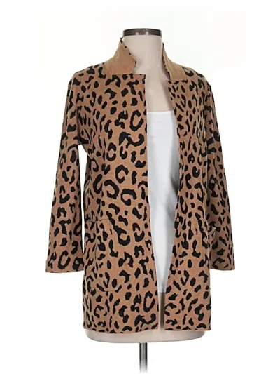 Pre-owned Jcrew Cardigan Sweater In Brown