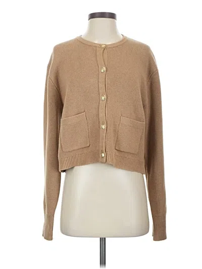Pre-owned Jcrew Cardigan Sweater In Brown