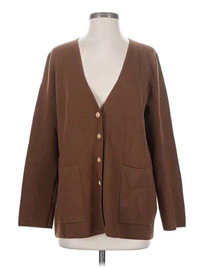 Pre-owned Jcrew Cardigan Sweater In Brown