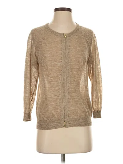 Pre-owned Jcrew Cardigan Sweater In Brown