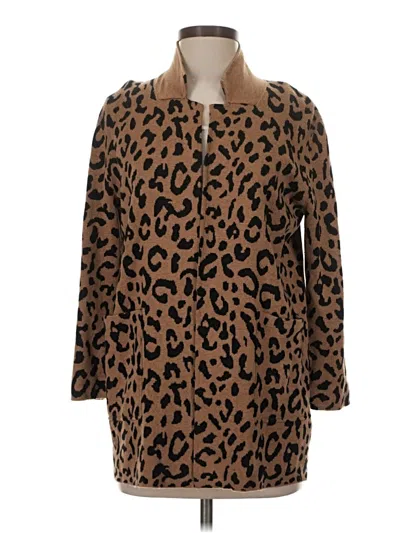 Pre-owned Jcrew Cardigan Sweater In Brown