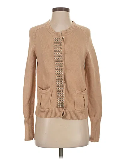 Pre-owned Jcrew Cardigan Sweater In Brown