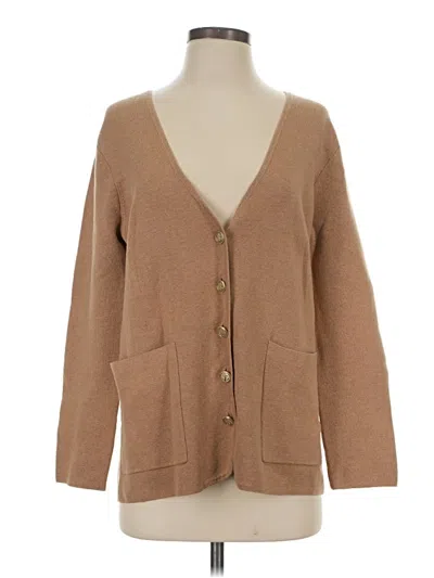 Pre-owned Jcrew Cardigan Sweater In Brown