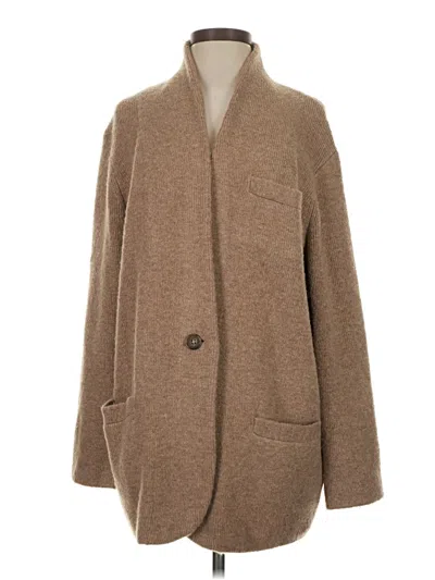 Pre-owned Jcrew Cardigan Sweater In Brown