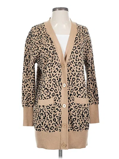 Pre-owned Jcrew Cardigan Sweater In Brown