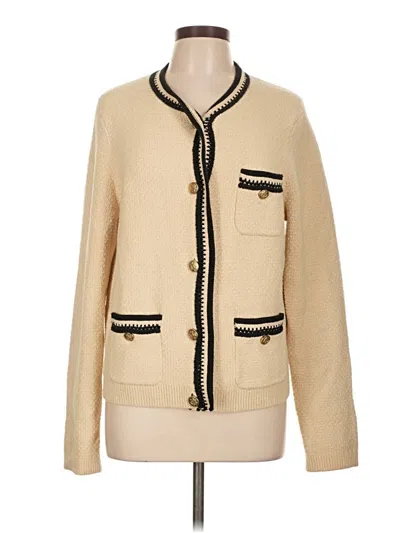 Pre-owned Jcrew Cardigan Sweater In Brown