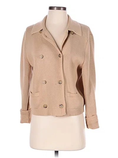 Pre-owned Jcrew Cardigan Sweater In Brown