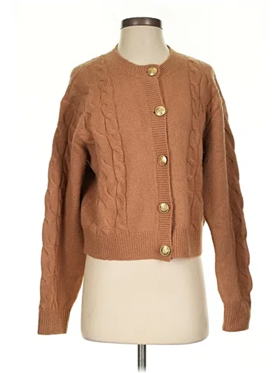 Pre-owned Jcrew Cardigan Sweater In Brown