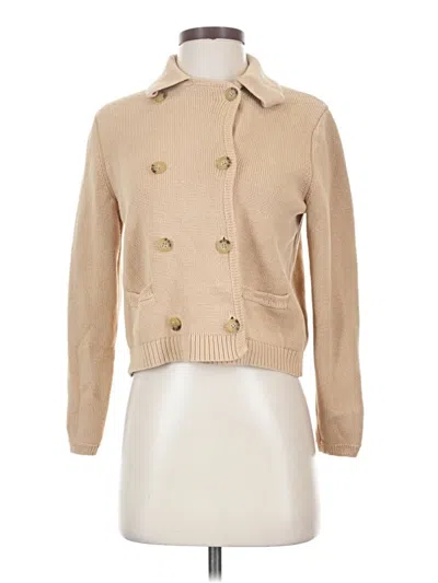 Pre-owned Jcrew Cardigan Sweater In Brown