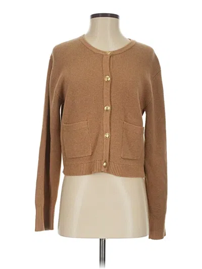 Pre-owned Jcrew Cardigan Sweater In Brown