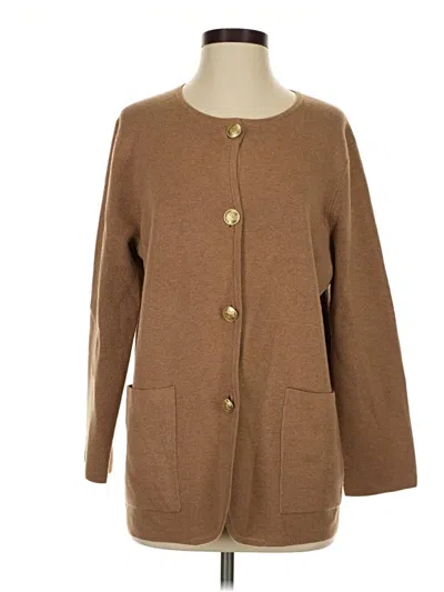 Pre-owned Jcrew Cardigan Sweater In Brown