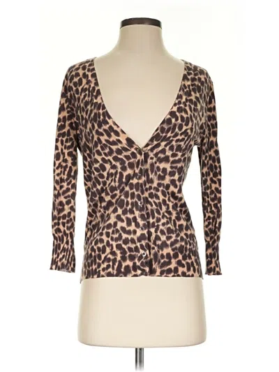 Pre-owned Jcrew Cardigan Sweater In Brown