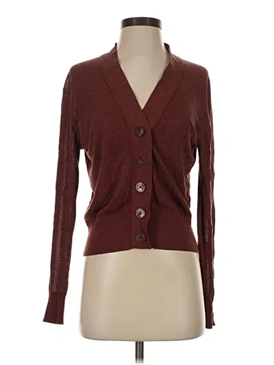 Pre-owned Jcrew Cardigan Sweater In Brown