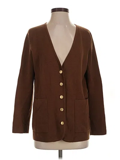 Pre-owned Jcrew Cardigan Sweater In Brown