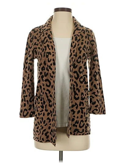 Pre-owned Jcrew Cardigan Sweater In Brown