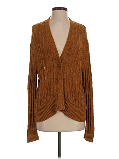 Pre-owned Jcrew Cardigan Sweater In Brown