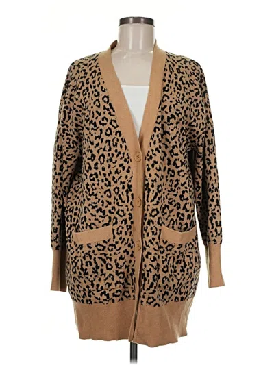 Pre-owned Jcrew Cardigan Sweater In Brown
