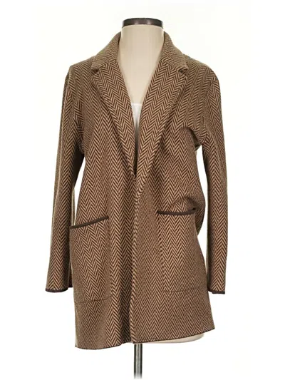 Pre-owned Jcrew Cardigan Sweater In Brown