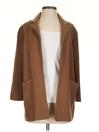 Pre-owned Jcrew Cardigan Sweater In Brown
