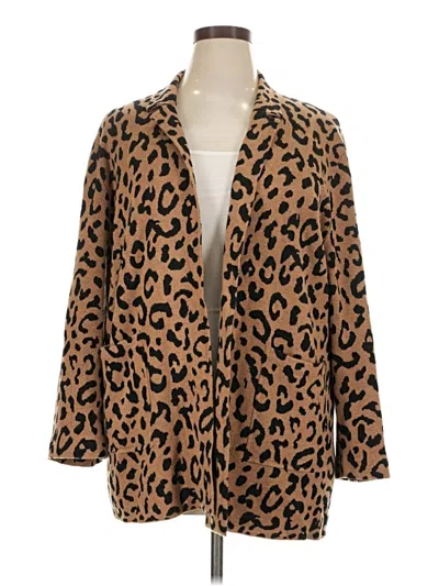 Pre-owned Jcrew Cardigan Sweater In Brown