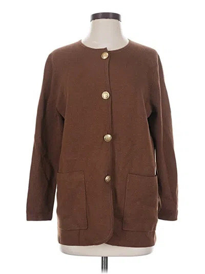 Pre-owned Jcrew Cardigan Sweater In Brown