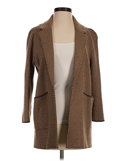 Pre-owned Jcrew Cardigan Sweater In Brown