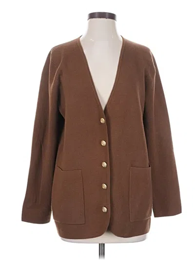 Pre-owned Jcrew Cardigan Sweater In Brown