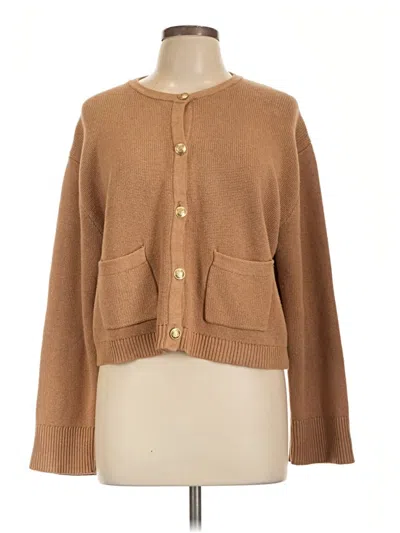 Pre-owned Jcrew Cardigan Sweater In Brown