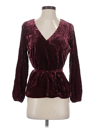 Pre-owned Jcrew Cardigan Sweater In Burgundy