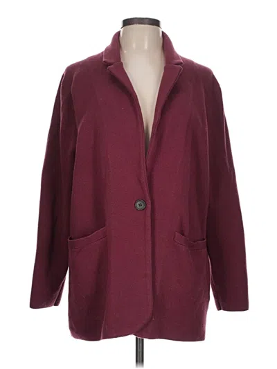 Pre-owned Jcrew Cardigan Sweater In Burgundy
