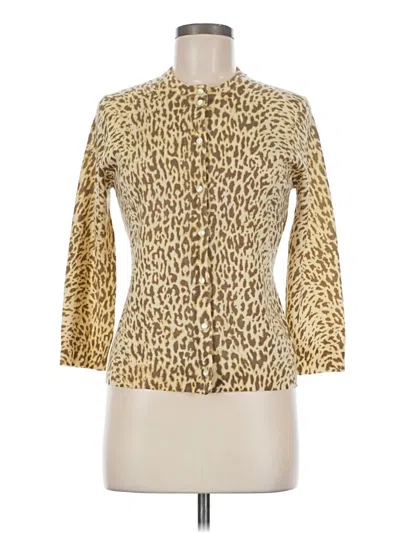 Pre-owned Jcrew Cardigan Sweater In Gold
