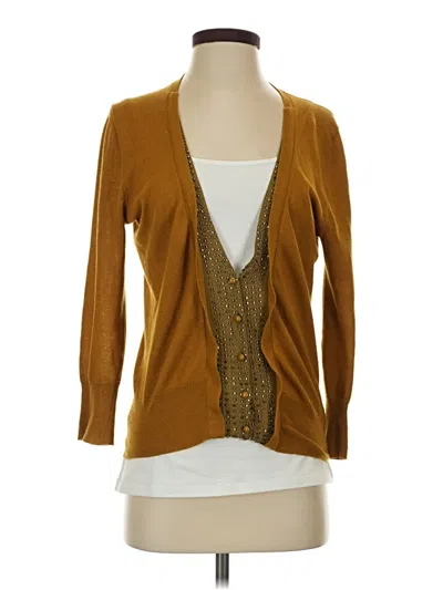 Pre-owned Jcrew Cardigan Sweater In Gold