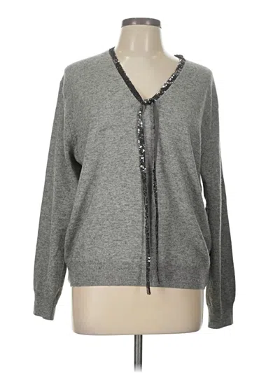 Pre-owned Jcrew Cardigan Sweater In Gray