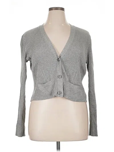 Pre-owned Jcrew Cardigan Sweater In Gray